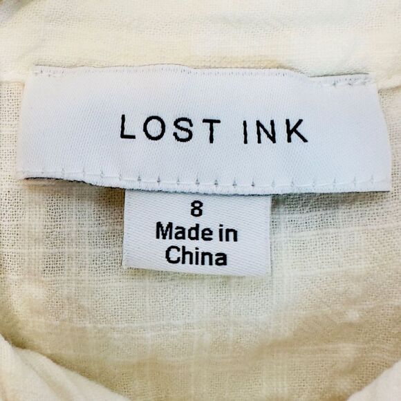 Lost Ink floral mini retro dress from ASOS size 8 pastel cotton puff sleeves - Picture 6 of 15